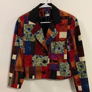 Lorizoni patchwork look blazer, fully lined. size Medium great condition